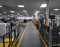 工廠車間走道、叉車道耐磨工業塑膠地板